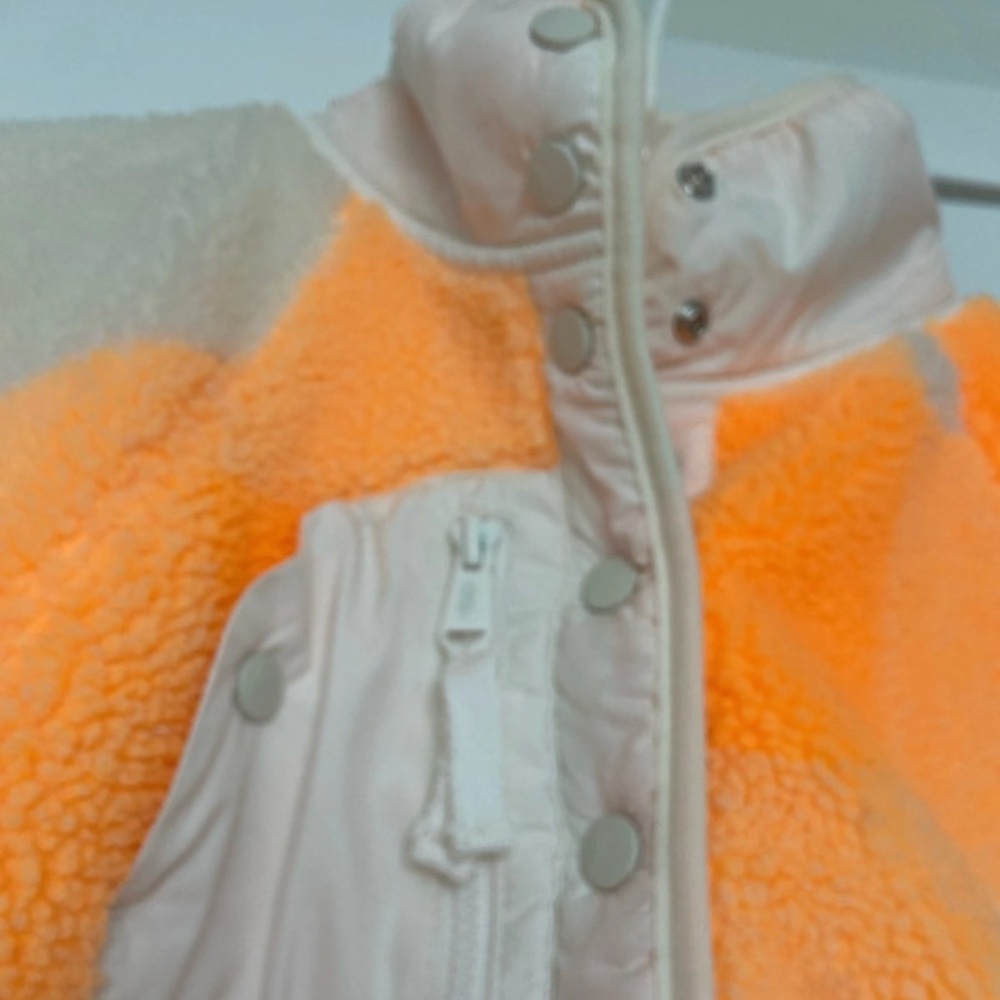 NWOT! Free People Movement Hit the Slopes Printed Pullover; Orange and White; XS - Picture 9 of 11